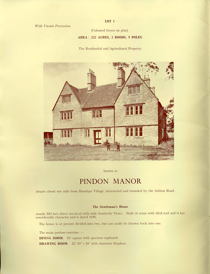 Hesketh Estate sale catalogue 1962